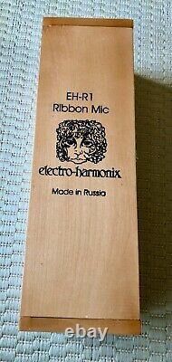 Electro-Harmonix EH-R1 Ribbon Microphone NEW in Wooden Box NOS