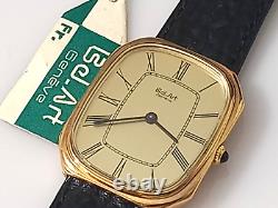 Elegant Nos 1960-70's Swiss Bel-art Manual Wind Roman Numeral Dial Men's Watch