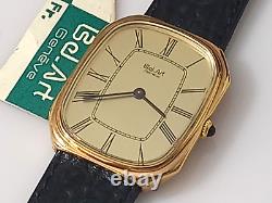 Elegant Nos 1960-70's Swiss Bel-art Manual Wind Roman Numeral Dial Men's Watch