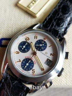 Eterna matic Kontiki Chronograph R. 7750 New Old Stock All Original +Box Working