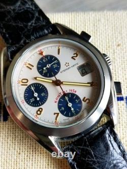 Eterna matic Kontiki Chronograph R. 7750 New Old Stock All Original +Box Working