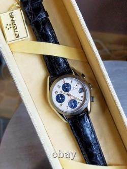 Eterna matic Kontiki Chronograph R. 7750 New Old Stock All Original +Box Working