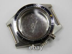 Exc Fine Vintage Nos Gallet Chronograph Diver Stainless Steel Watch Case -unused