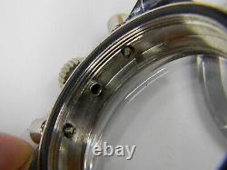 Exc Fine Vintage Nos Gallet Chronograph Diver Stainless Steel Watch Case -unused