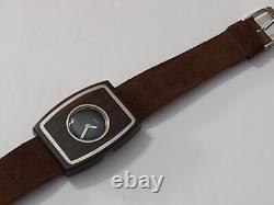 Fabulous Nos 1970's Lord's Sterling Silver/ Wooden French Manual Ladies Watch