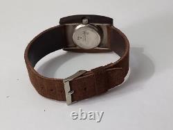 Fabulous Nos 1970's Lord's Sterling Silver/ Wooden French Manual Ladies Watch