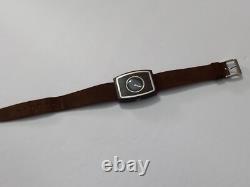 Fabulous Nos 1970's Lord's Sterling Silver/ Wooden French Manual Ladies Watch