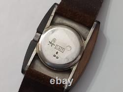 Fabulous Nos 1970's Lord's Sterling Silver/ Wooden French Manual Ladies Watch