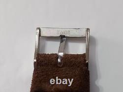 Fabulous Nos 1970's Lord's Sterling Silver/ Wooden French Manual Ladies Watch