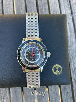 Favre Leuba Bathy 50 160 Dive Watch NOS Box Papers