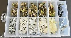 Fit Chevy 130 Pcs Door Body Side Moulding Fasteners Exterior Trim Clips Kit NOS