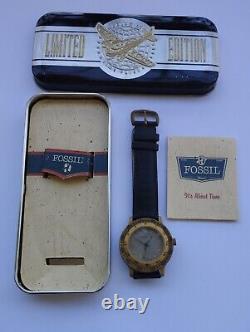 Fossil Watch, Bq-8420 Limited Edition 1991 -tin Box New Old Stock