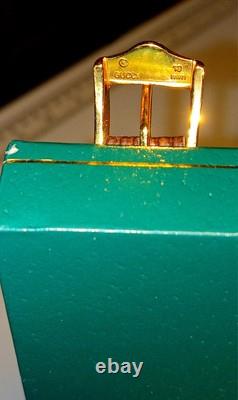 GUCCI 3000L Watch Sherry Line Dial Gold Bezel New Old Stock Ladies Watch