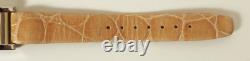 GUESS Women's Tan Croc Style Leather Band Watch! New Old Stock! New Battery