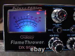 Galaxy DX959B FLAMETHROWER Edition BLUE High Performance SSB/AM CB RADIO NOS