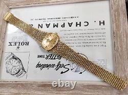 Gents Vintage Nivada New Old Stock 17 Jewels Sunburst Bracelet watch Working