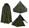 Genuine New Old Stock Used Polish Lavvu shelter tent Two Canvas Ponchos
