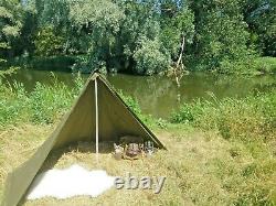 Genuine New Old Stock Used Polish Lavvu shelter tent Two Canvas Ponchos