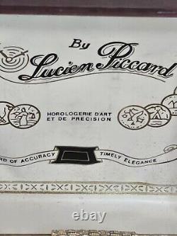 Gorgeous NOS Swiss Lucien Piccard Dufonte Diamond Watch Original Box Paperwork