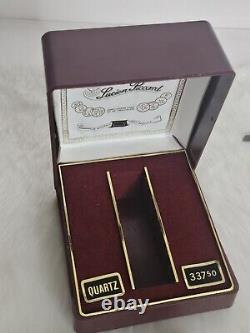 Gorgeous NOS Swiss Lucien Piccard Dufonte Diamond Watch Original Box Paperwork