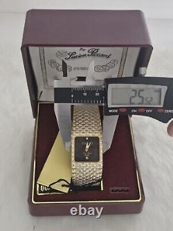 Gorgeous NOS Swiss Lucien Piccard Dufonte Diamond Watch Original Box Paperwork