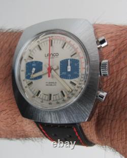 Gorgeous Serviced New Old Stock 1960s-70s CHRONOGRAPH VALJOUX 7733 Panda Dial