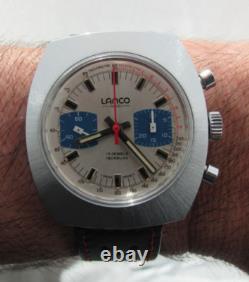 Gorgeous Serviced New Old Stock 1960s-70s CHRONOGRAPH VALJOUX 7733 Panda Dial