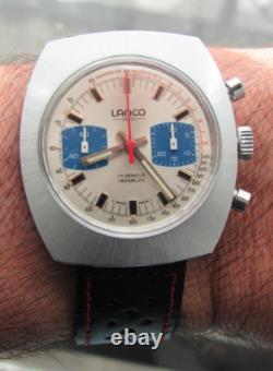 Gorgeous Serviced New Old Stock 1960s-70s CHRONOGRAPH VALJOUX 7733 Panda Dial