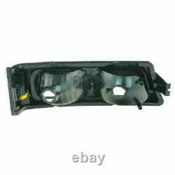 Grille & Headlight Kit + Brackets For 2003-06 Chevrolet Silverado 1500 2500 3500