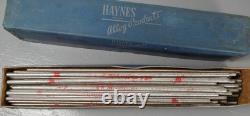 Haynes 1/4 X 12 Stellite Welding Hard Facing Rod 6 10Lb. Full Box New Old Stock