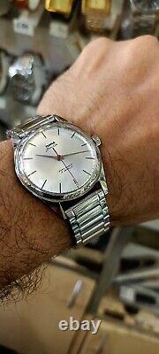 Hmt Janata Silver Sunburst New But Old Stock Original Hand Winding Watch For Men