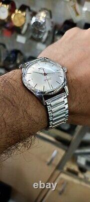 Hmt Janata Silver Sunburst New But Old Stock Original Hand Winding Watch For Men