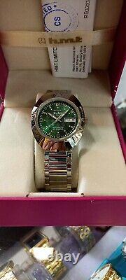 Hmt Kedar Premium 21 Jewel's Automatic Green Dial New Old Stock Original Watch