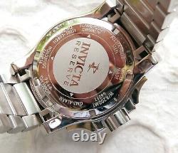 Invicta 6106 Reserve GMT ALARM Swiss Men's Wristwatch (NEW OLD STOCK) BOX/TAGS