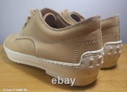 J. P. Tod's Womens Suede Lace Up Oxford Driving Shoes Beige Size 38 1/2 US8 NOS