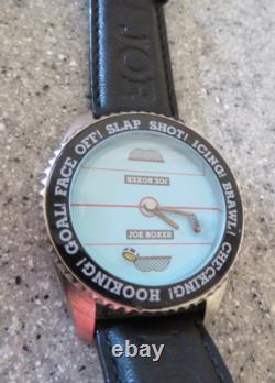 JOE BOXER ice hockey watch NOS in original smiley box, new battery