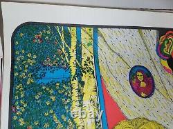 JUST LIKE A WOMAN 1972 VINTAGE BOB DYLAN NOS BLACKLIGHT POSTER Steffen & Gaines