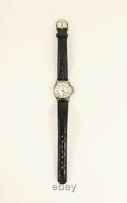 Jacques Edho Ladies Watch Swiss Made Stainless Steel Leather Band New Old Stock