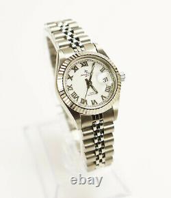 Jacques Edho Ladies Watch Swiss Made Stainless Steel White Dial New Old Stock