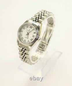 Jacques Edho Ladies Watch Swiss Made Stainless Steel White Dial New Old Stock