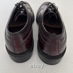 Johnston Murphy Men's Wingtip Size 9 C Burgundy Vintage New Old Stock Gorgeous