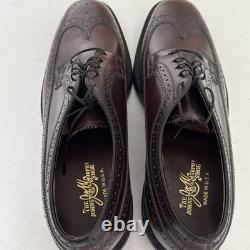 Johnston Murphy Men's Wingtip Size 9 C Burgundy Vintage New Old Stock Gorgeous