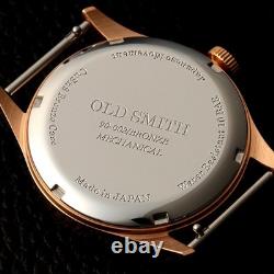 KUOE KYOTO OLD SMITH 90-002 Automatic Watch Khaki x Beige Band Brown Dial 35mm