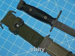 Knife M7 Bayonet Imperial BOC + M8A1 Scabbard Military USMC NOS NIB Unissued USA