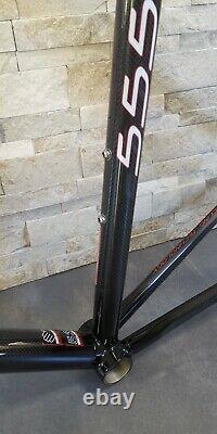 LOOK 555 full carbon road bicycle frameset frame fork size M 53 NEW NOS