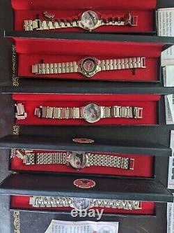 LOT 5 Different Vintage NRA Wrist Watch NEW BATTERIES WORKING ORIGINAL BOXES NOS
