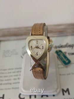 Ladies Vintage Cimier New Old Stock Heart Aluminium Watch Serviced