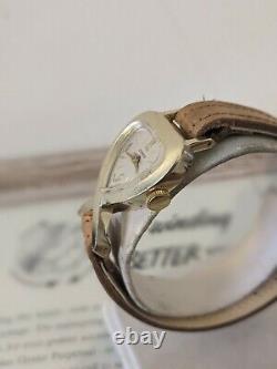 Ladies Vintage Cimier New Old Stock Heart Aluminium Watch Serviced