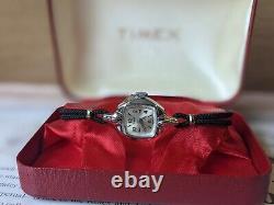 Ladies Vintage Timex New Old Stock Art Deco GB Sunburst Boxed Watch Working