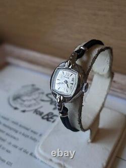 Ladies Vintage Timex New Old Stock Art Deco GB Sunburst Boxed Watch Working